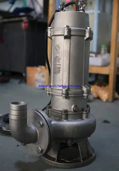 Wq Series Submersible Sewage Pump with Cutter (stainless steel)