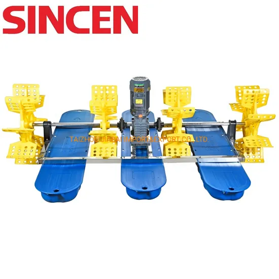 Well-Design HDPE Floating Boat 2HP Fish Pond Impeller Aerator
