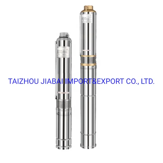 Plastic Impeller 750W Deep Well Submersible Stainless Steel Solar Pump