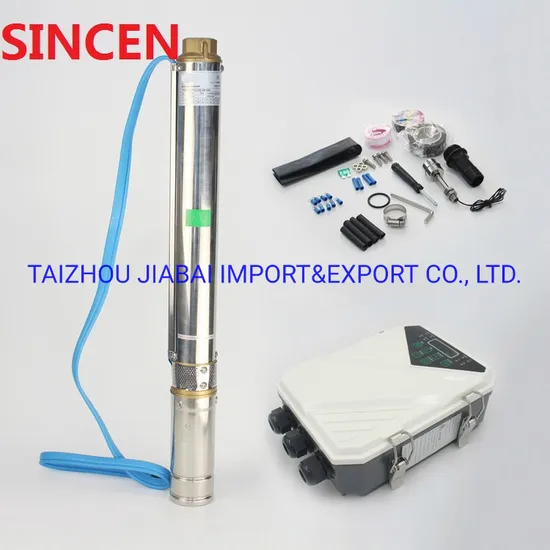750W 60m Head AC/DC MPPT Controller Factory Price Solar Deep Well Submersible Pump