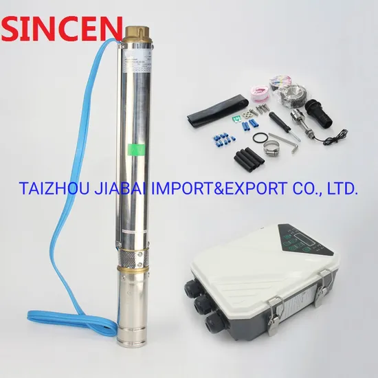 750W 60m Head AC/DC MPPT Controller Factory Price Solar Deep Well Submersible Pump