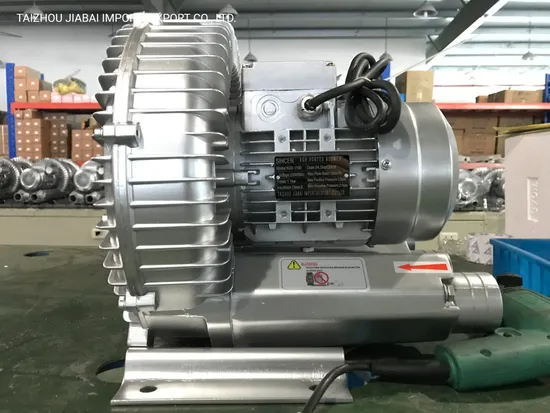 CE Approved UL Standard High Pressure 2HP 1.1kw Side Channel Air Blower