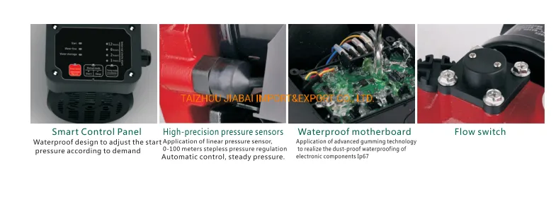 Using Linear Pressure Sensor Household Inverter Smart Hot Water Booster Self Priming Pump