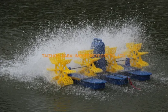 2HP Single Phase Aquaculture Equipment Floating Surface Paddle Wheel Aerator