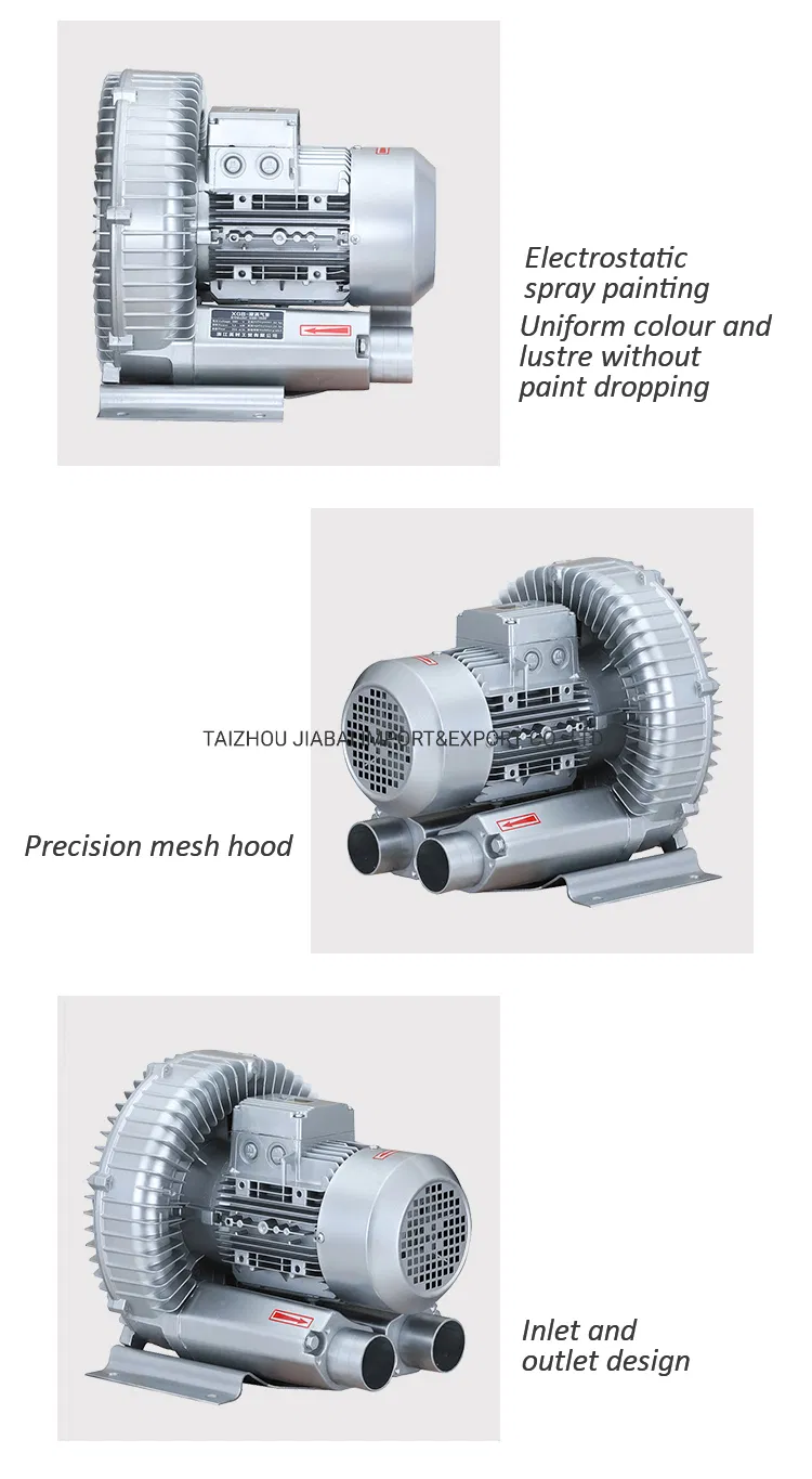 Air Blower for Transportation/Loading/Unloading 1.5kw Blower Vacuum Aeration Turbo Side Channel High Pressure Electric Ring Air Blower for Fish Pond