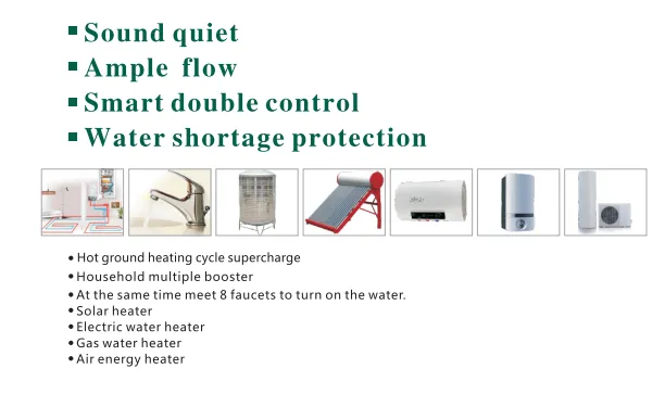 Intelligent System with Double Control of Pressure and Flow, Smart Centrifugal Hot Water Booster Pump