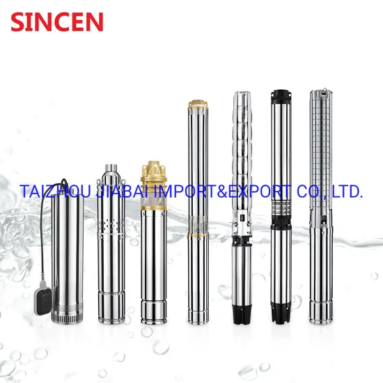 Sincen 3inch 300W 35m Head Irregation Solar Deep Well Borehole Pump