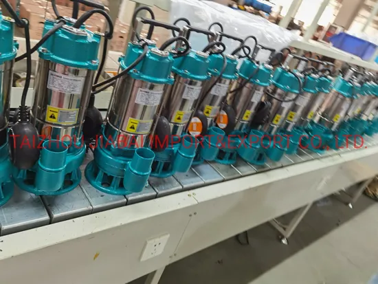 Stainless Steel Submersible Water Pump 550W Sewage Submersible Pump Wqd-0.55f